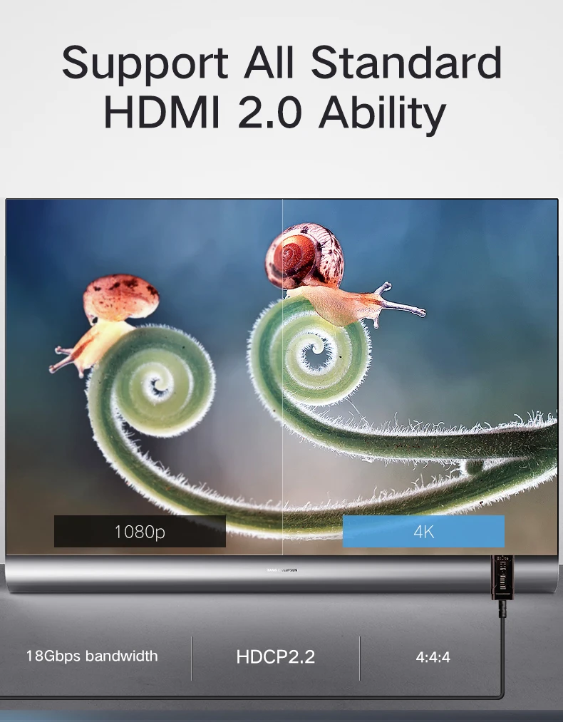 100 meters ultra slim high speed 18gbps 2.0 fiber hdmi cable for HDTV hone theater - ANKUX.COM