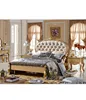 luxury royal antique french style solid wooden furniture bed