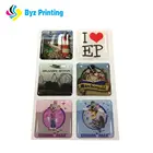 PU material hot certification color printing new style epoxy doming sticker for mobile phone