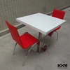 resin dining table top / acrylic kitchen table / white high table