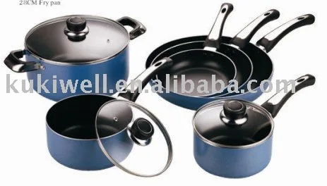 Aluminium kitchen cookware set