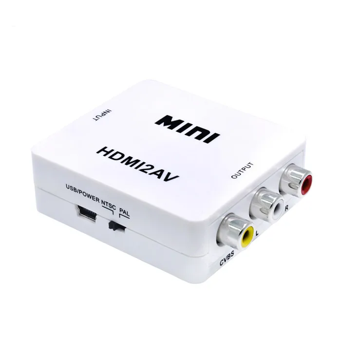 High quality Wholesale1080p Mini HDMI2AV Converter HDMI to AV converter HDMI to 3RCA Video Audio Converter, White,black
High quality Wholesale1080p Mini HDMI2AV Converter HDMI to AV converter HDMI to 3RCA Video Audio Converter, White,black