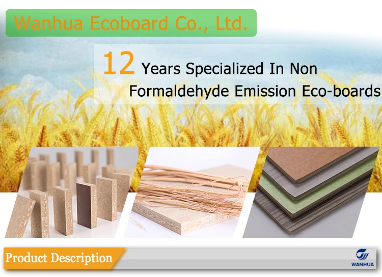 0% formaldehyde emission 18mm plain mdf