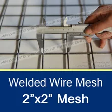 2"x2" mesh black wire panel for construction