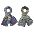 Ladies' acrylic fashion flower print aztec tribal colorful Bohemian style woven scarf