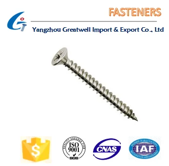 China Supplier High Quality Stainless Steel Chipboard Screws