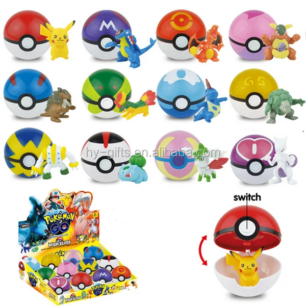 china manufacture pokemon ball figure toys for kids plastic poke