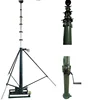100 feet 20kg payload ground use telescopic mast for lightning protection