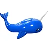 Factory custom inflatable blue whale float row floats