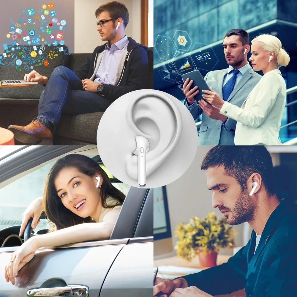 2018 Best price In-ear Earbuds Twins Double true wireless blueto Pair Earphone Afans Blue Tooth I7 TWS, i8 TWS with charging box - ANKUX.COM
