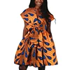 Wholesale New Design Casual Skate Dress Women Ethnic Clothing Print African Dashiki Dress