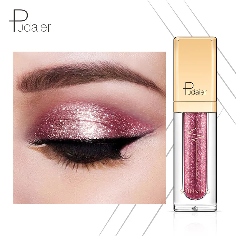 Pudaier single color glitter metallic eyeshadow liquid shiny liquid eye shadow gloss 18 colors 
Pudaier single color glitter metallic eyeshadow liquid shiny liquid eye shadow gloss 18 colors