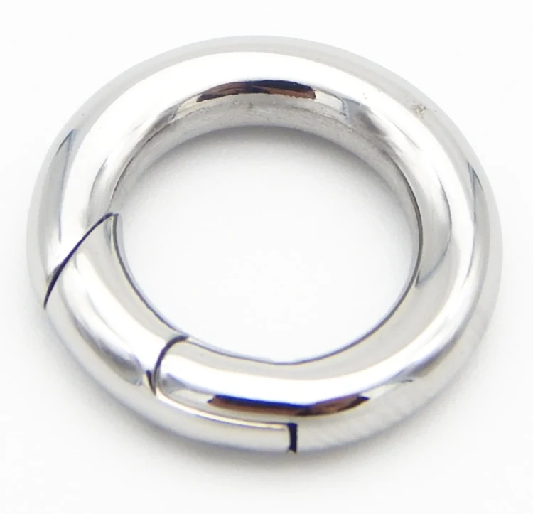 CTBX034 Wholesale 316L Stainless Steel Circle Hinged Clasp DIY China Jewelry Finding Round Circle Hinged  Clasps