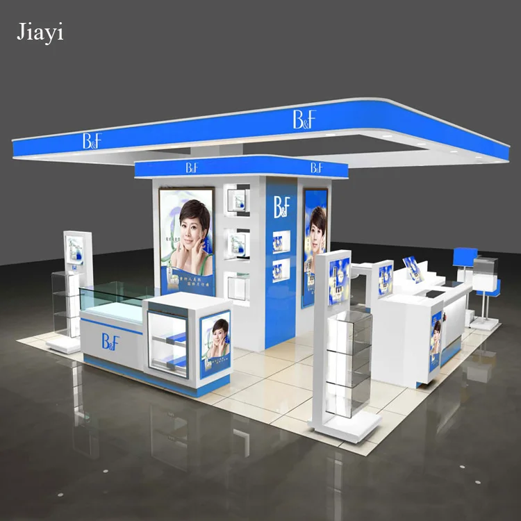 High Quality Cosmetic Exhibition Booth For Trade Show Kiosk Furniture Display Design Buy