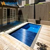 Easy to use electric swimming pool cover motor with good quality winter mesh safety pool cover.