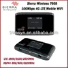 Original Unlock LTE 100Mbps Sierra Wireless Aircard 760S 4G Sim Card best wireless router and 4G mobile wifi