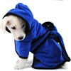 Custom cap wash 100% bamboo microfiber dog cat pet bath bathrobe hooded towel