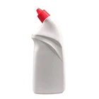 Manufacture empty white HDPE 500ml 600ml Plastic liquid toilet bowl cleaner bottle