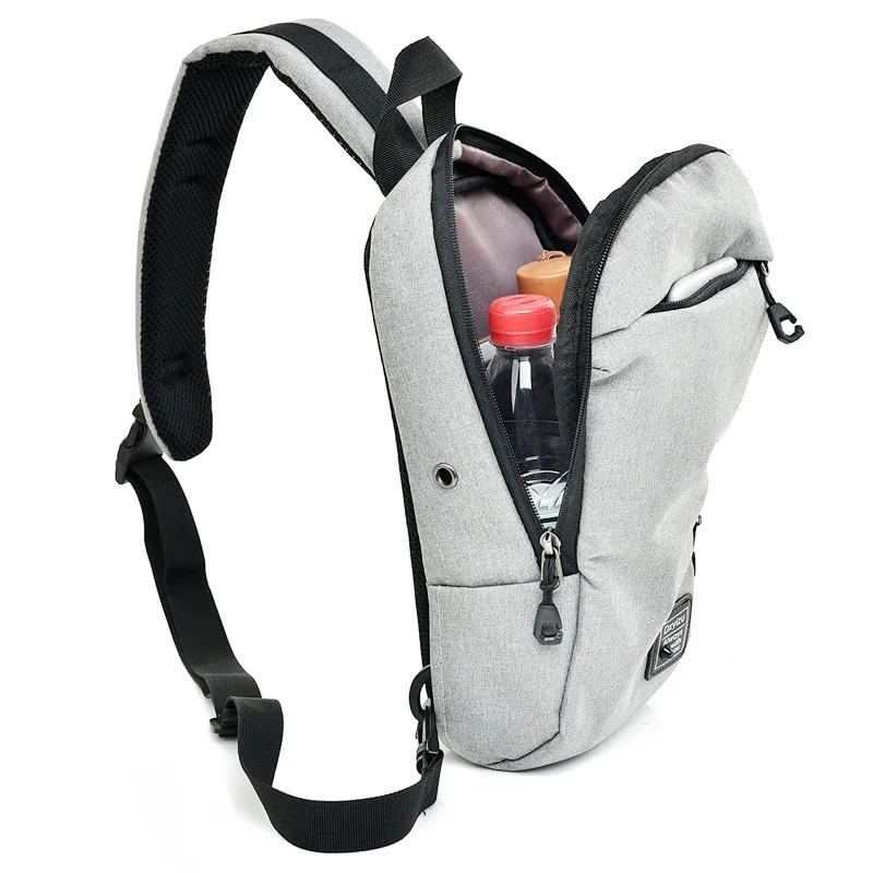 Men Women Anti Theft Backpack Canvas Headphone Hole Boys Crossbody Bag Single Shoulder Teenager Chest Bag Sac A Dos Homme BP0210 (14)