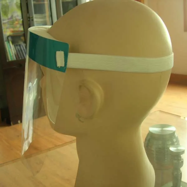 2016 best selling face shield viseira dental descartável PET segurança