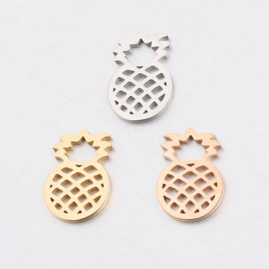 Stainless Steel Cute DIY Jewelry Accessories Mirror Polished Pendant Hollow Pineapple Fruit Charm for Bracelet Necklace
Stainless Steel Cute DIY Jewelry Accessories Mirror Polished Pendant Hollow Pineapple Fruit Charm for Bracelet Necklace