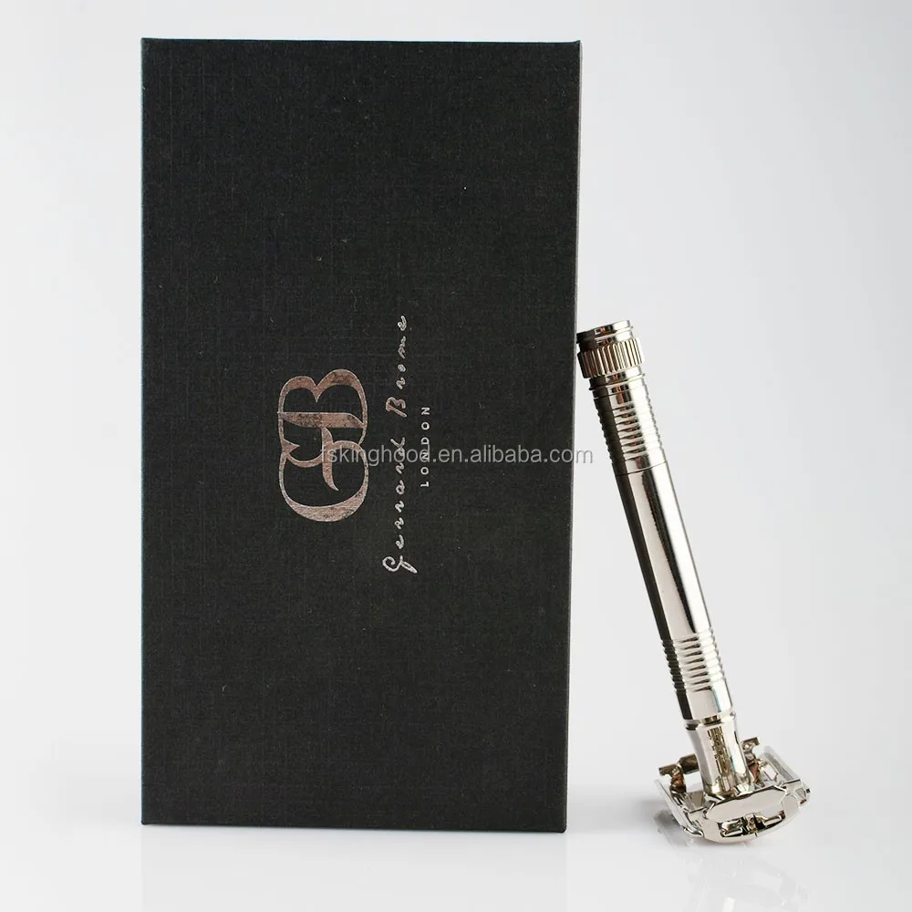 double edge safety razor material: plastic handle, zinc alloy