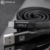 cafele fast charging usb cable car spiral memory metal automatic recovery type c usb leather usb cable