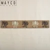 Mayco Rustic Cast Iron Octopus Decorative Wall Mounted Antique Wooden Double Hooks Coat Racks