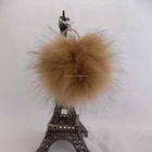 Professional fuzzy ballasia pom poms fox fur pompom