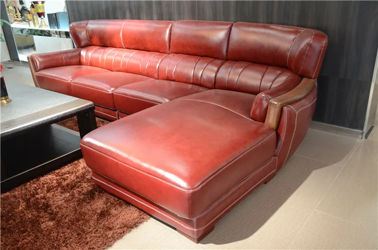 Modern Genuine Sectional Red Sofa Couches For Sale Aa256 Buy Red