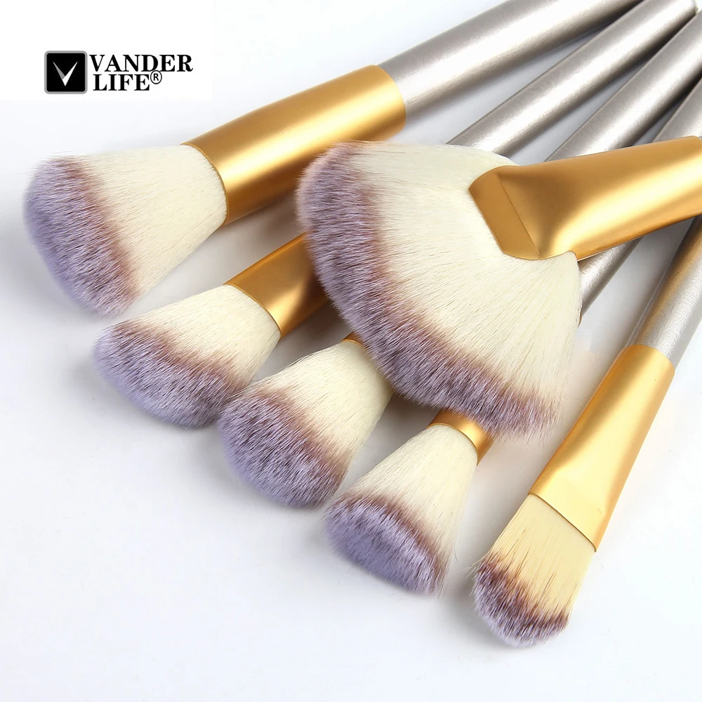 24 Pcs Make Up Set Soft Synthetic Professional Cosmetic Makeup Foundation Powder Blush Eyeliner Brushes Tools Kit with Bag (6)