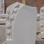 Europe Style Monuments China White Marble Tombstone