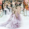 Sweet Appliqued Sleeveless Bow Wedding Flower Girls Dresses Birthday Party Dresses in 2019