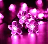 Purple Color Solar Flowers Lights Fairy Outdoor String 50 LED Decorative Lights Solar flower led garden light