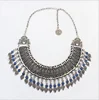 wholesale small order stock fashion statement tassel chain necklace for variety colors