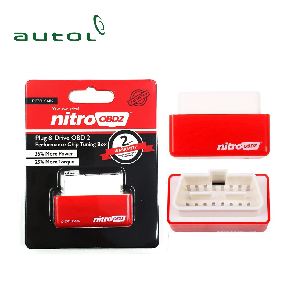 Car Diagnostic tool Auto ECU Chip Tuning BOX Nitro OBD2 Scanner For Diesel Cars Performance Engine Speed Nitro OBD2 code Scanner