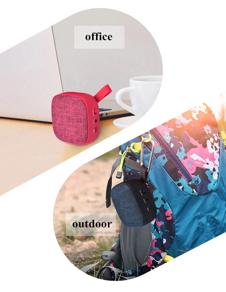 Factory Best Sale Perfect Sounds Mini Portable Wireless Fabric Speaker Bluetooth 2018 - ANKUX.COM