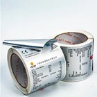 eco friendly custom roll logo printed self adhesive matte silver aluminum pet sticker labels for United States market