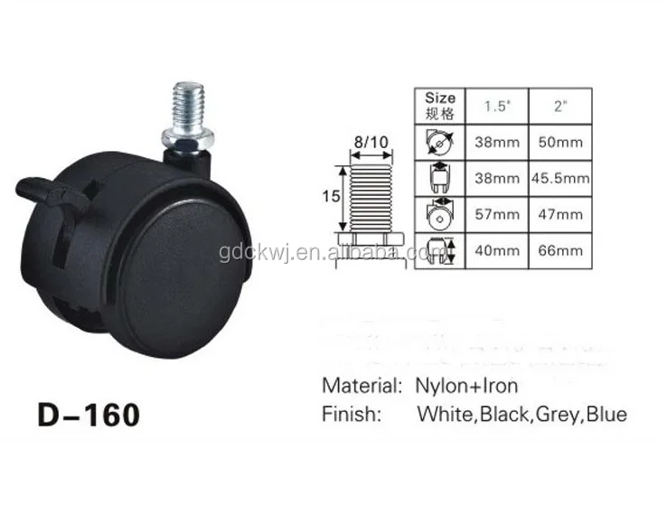 wholesale heavy duty adjustable hospital bed luggage caster wheel office chair heavy duty caster wheels