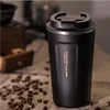 380 & 500ml Stainless Steel Travel Coffee cup with Lid Car Water Bottle Vacuum Flasks Thermo mug for Gift
