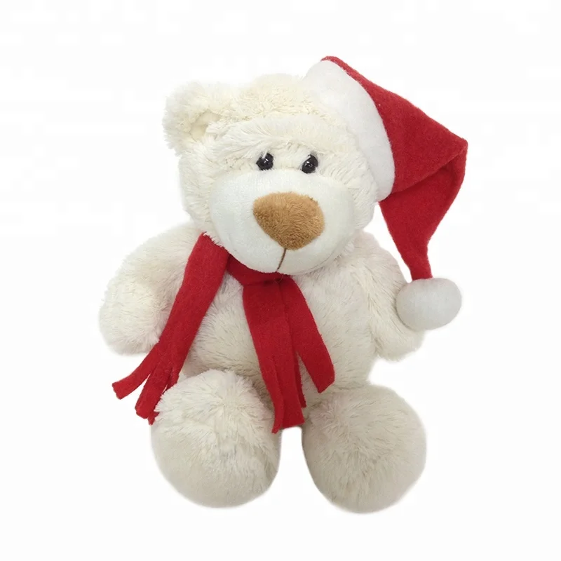 white christmas teddy bear