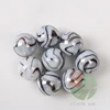20pcs 25mm pink around white ceramics solid glass balls 2.5cm black color glass marble christmas balls cheapest toys