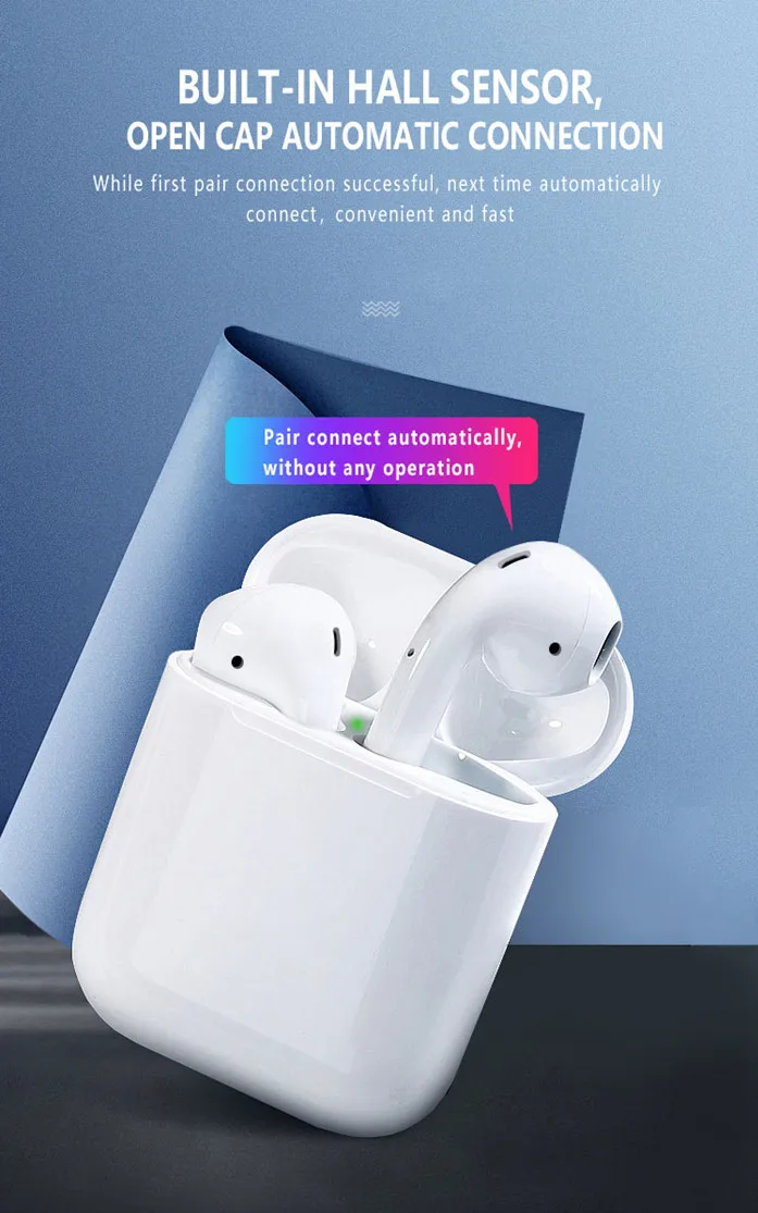 F11-T2S touch control auto connection truly wireless twins ear pods with charger case - ANKUX.COM
