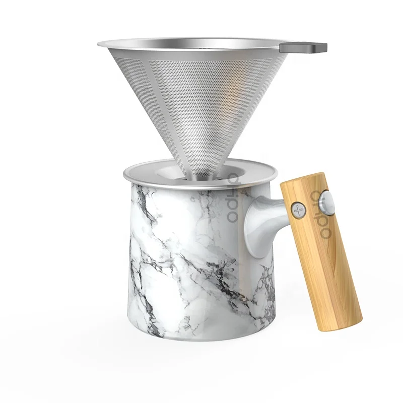 Eco Stainless Steel V60 Dripper Ceramic Coffee Maker Filter Cup Double Wall White Porcelain Coffee Tea Mugs With Wooden Lid, Black color
Eco Stainless Steel V60 Dripper Ceramic Coffee Maker Filter Cup Double Wall White Porcelain Coffee Tea Mugs With Wooden Lid, Black color