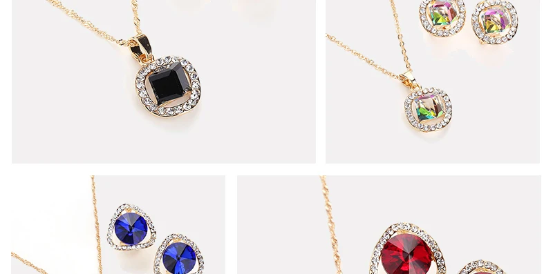 AYAYOO Bridal Jewelry Sets Indian African Beads Jewelry Set Gold Color Fashion Jewelery Sets For Women Wedding Costume Jewellery (4)