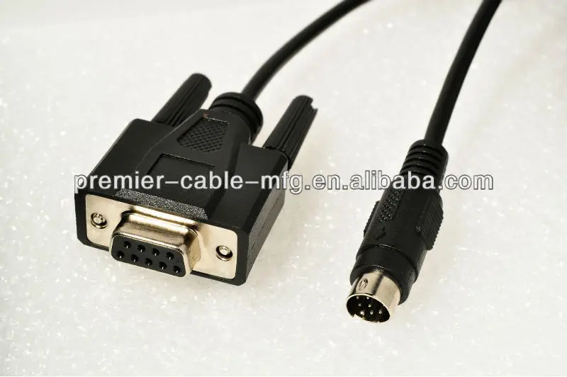 MD8 Pin to DB9 double-ended 8-pin mini-DIN to 9-pin serial conversion cable - ANKUX.COM