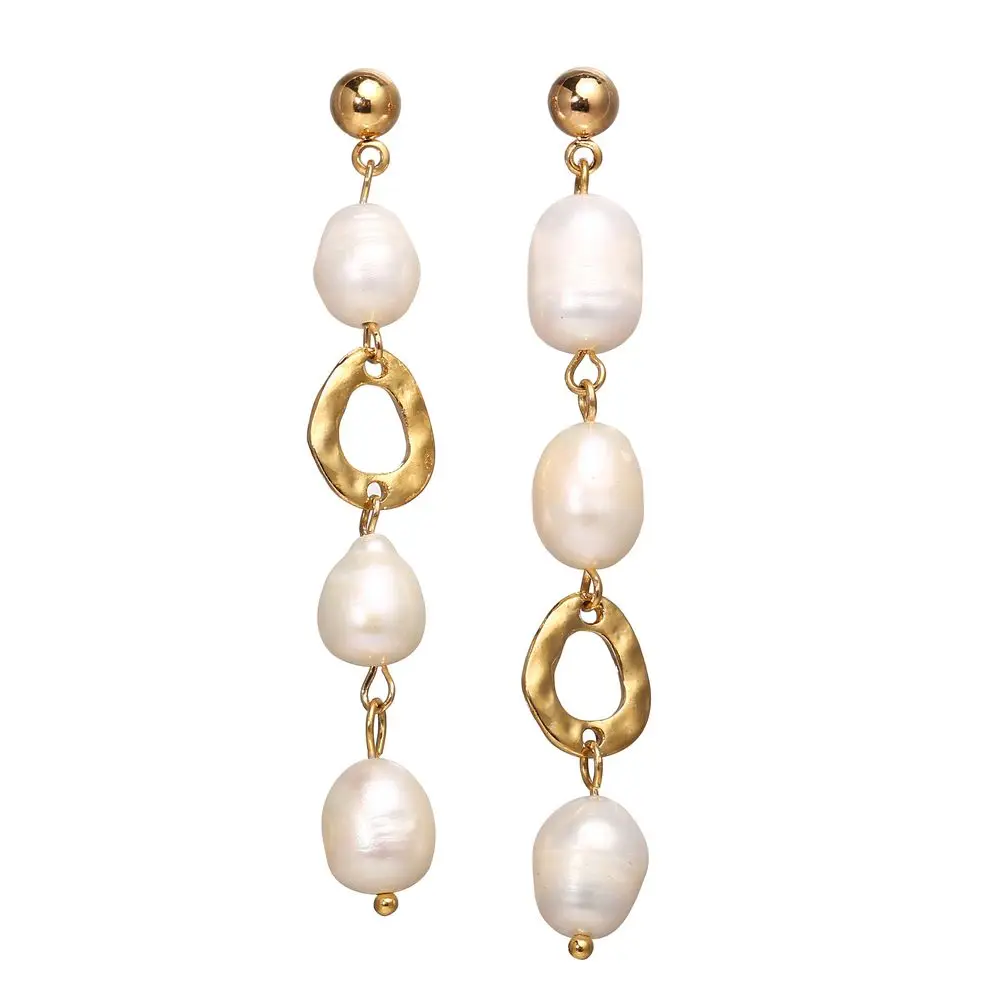 Freshwater Pearls Irregular Earrings Super Fairy Gold Plated Ins Simple Retro Wild Temperament Long Drop Earrings Women Jewelry, Same as picture
Freshwater Pearls Irregular Earrings Super Fairy Gold Plated Ins Simple Retro Wild Temperament Long Drop Earrings Women Jewelry, Same as picture
