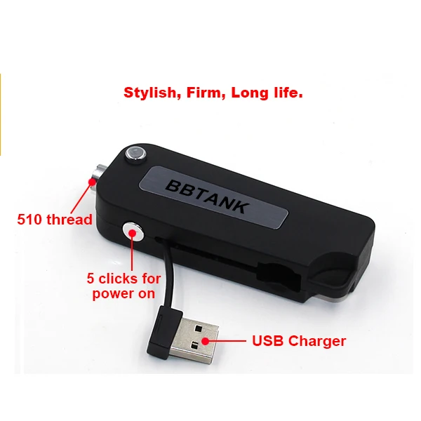 USA Popular cbd vape pen battery with 510 glass ceramic coil cbd tank