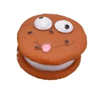 Pet customized pop eye animal cake vinyl squeaker toy