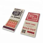 Custom paper book matches matchbook as promotion gifts
